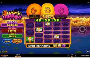 3 Lucky Hippos-Microgaming-ทดลองเล่นสล็อต Joker