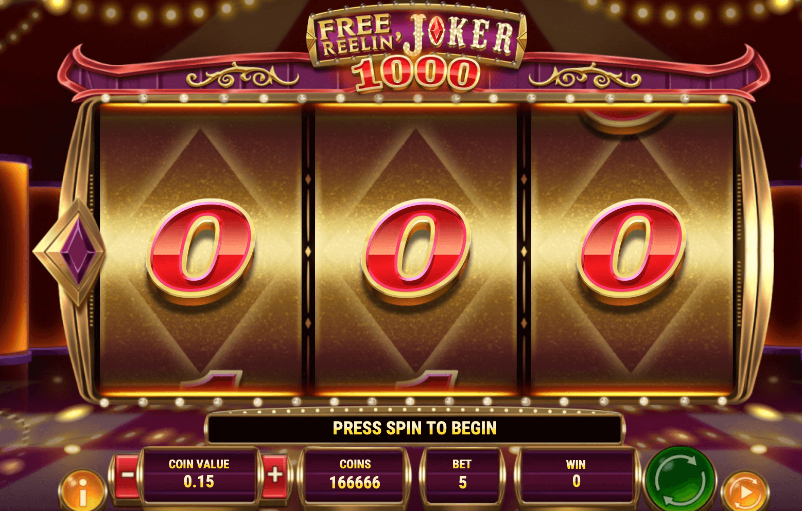 FREE REELIN' JOKER 1000 Play'n Go slotJoker123