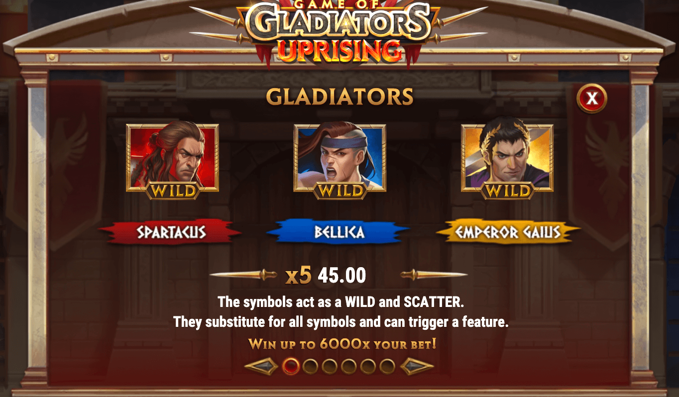 GAME OF GLADIATORS- UPRISING Play'n Go wwwJoker123c net