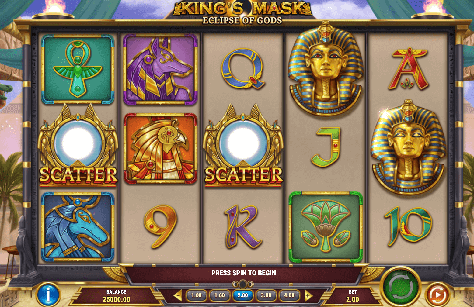 KING’S MASK ECLIPSE OF GODS Play'n Go Jokerapp678 c net