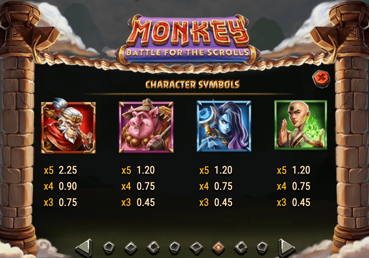 MONKEY BATTLE FOR THE SCROLLS Play'n Go สล็อต Joker123