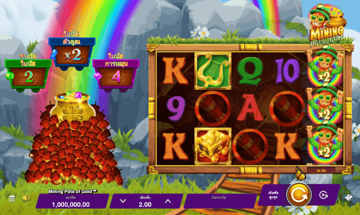 Mining Pots of Gold Microgaming Joker slot