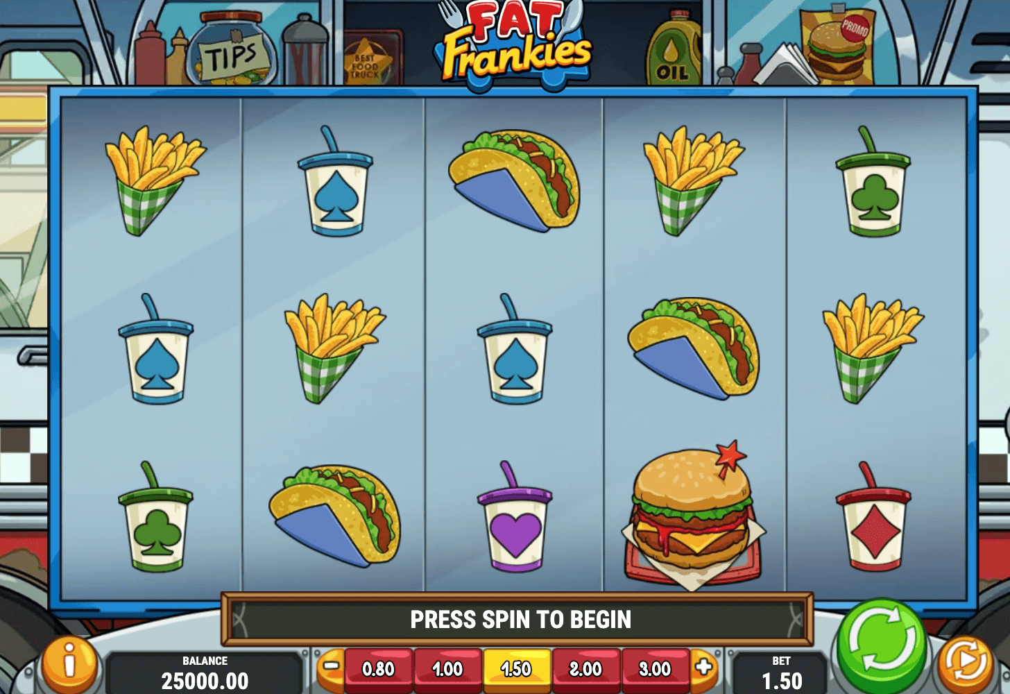 FAT FRANKIES Play'n Go Joker game 123