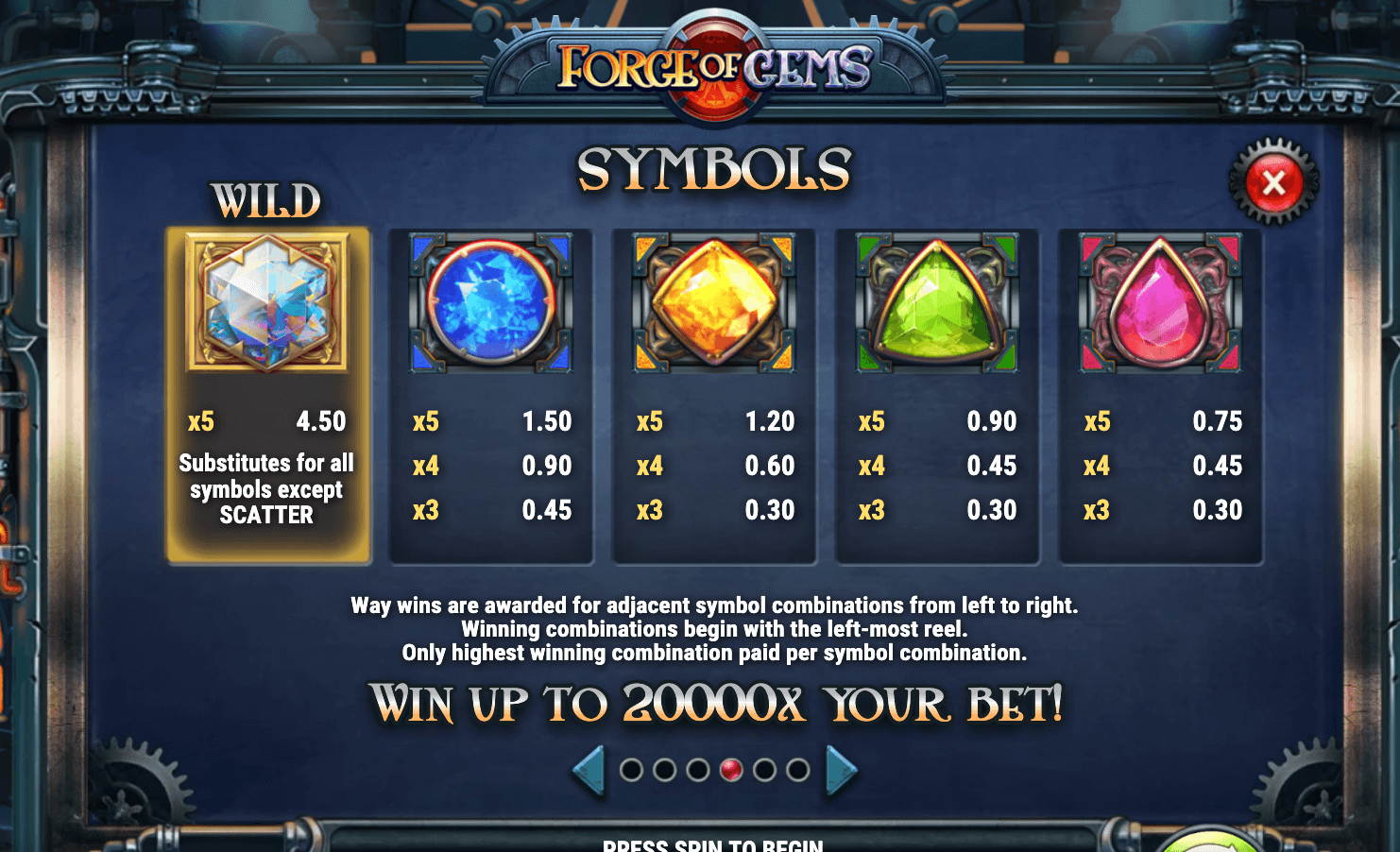 FORGE OF GEMS Play'n Go Joker game 123